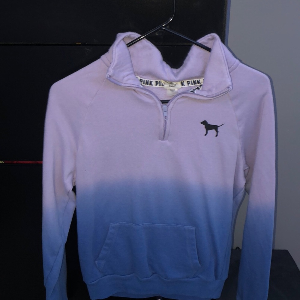 Victoria Secret’s Pink quarter zip ombré hoodie